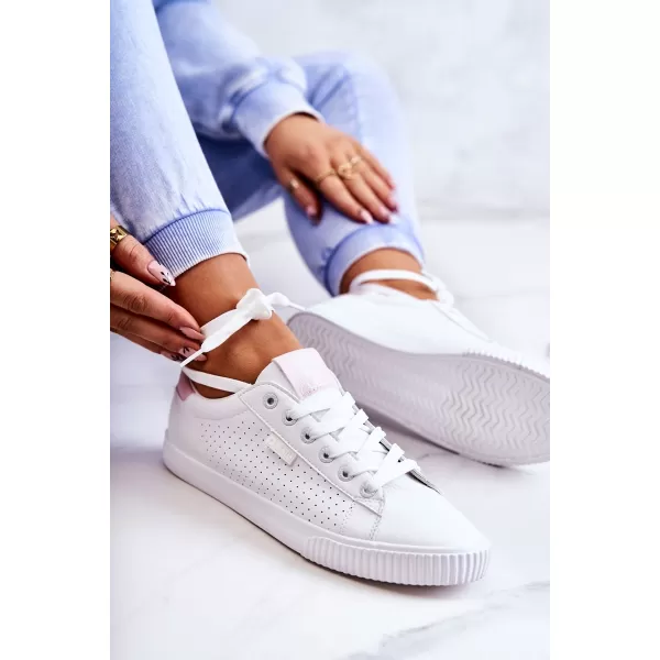  Ženske superge BIG STAR HH274073 WHITE/PINK Big Star Shoes 