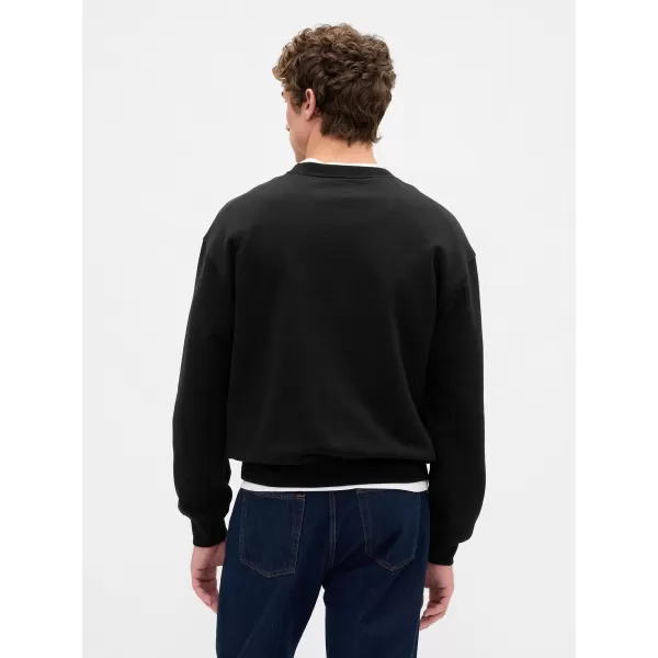  Moški pulover GAP LOGO SWEATSHIRT 821273-08 PRAVA ČRNA 