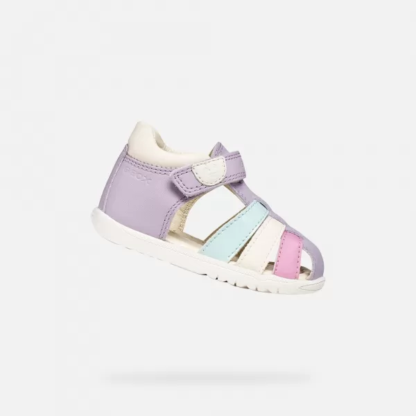  Prvi koraki deklet GEOX SANDAL MACCHIA B254WB08502C8888 VIJOLIČNA 