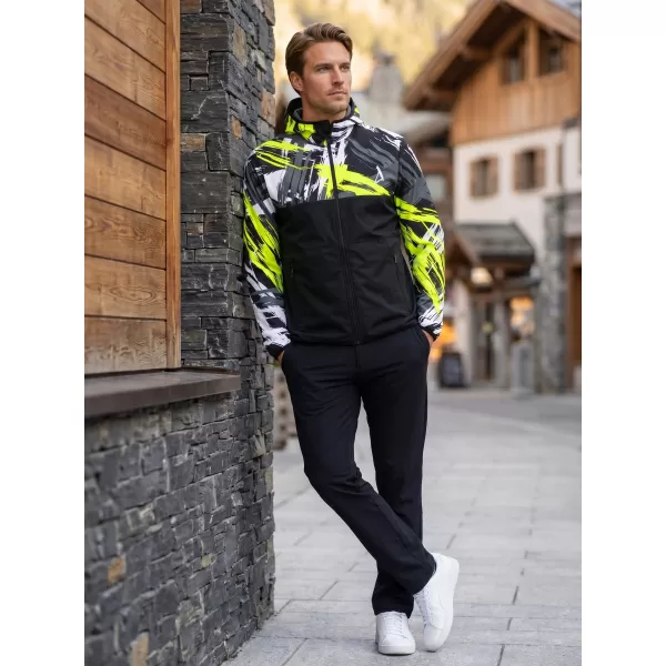  Moška vrhunska softshell jakna ALTISPORT VOJ/ALM039JACK01 ČRNA IN RUMENA 