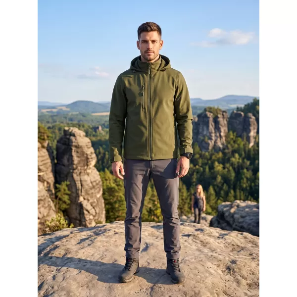  Moška softshell jakna ALTISPORT NoPrint NP/ALM845 VOJAŠKI 