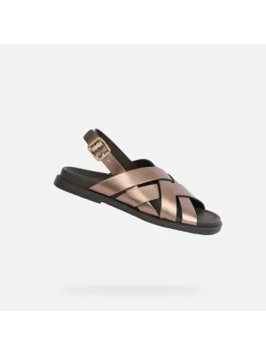 Ženske sandale GEOX ADELASH G012818 RJAVA
