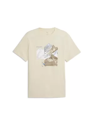 Moška majica s kratkimi rokavi PUMA GRAPHIC TEE 691779_87 ALPSKI SNEG