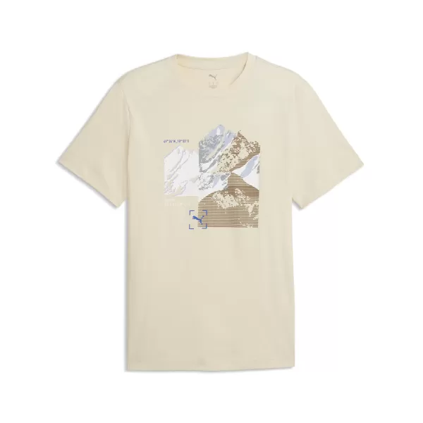  Moška majica s kratkimi rokavi PUMA GRAPHIC TEE 691779_87 ALPSKI SNEG 