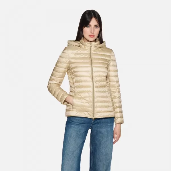  Ženska puhovka GEOX JAYSEN G012393 BEŽ 