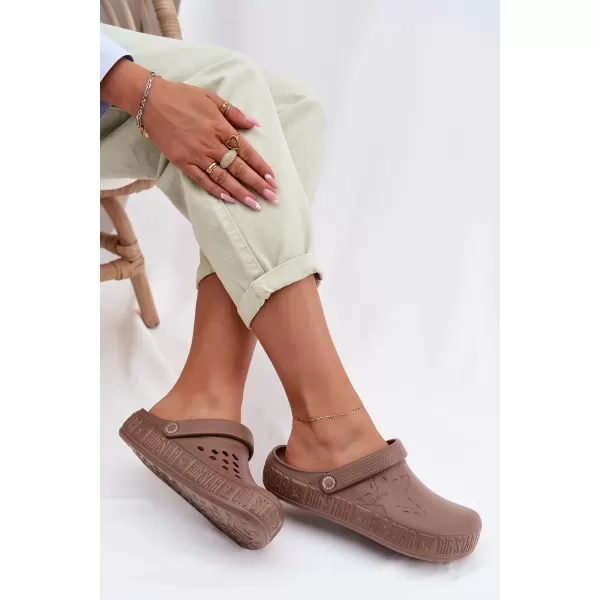  Ženski natikači BIG STAR TT274A085 BROWN/BEIGE Big Star Shoes 