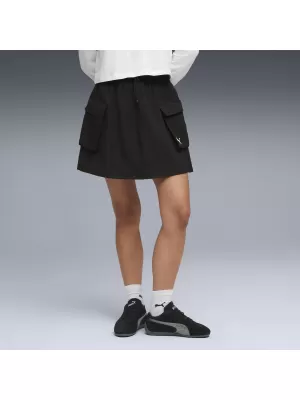 Žensko krilo PUMA WARDROBE ESS WV CARGO SKIRT 634584_01 ČRNA PUMA