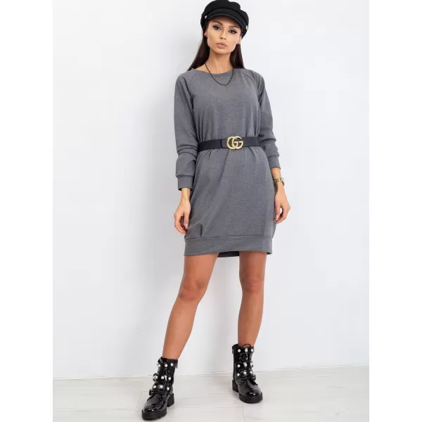  Obleka BASIC FEEL GOOD RV-TU-5184.93P TEMNO SIVA 