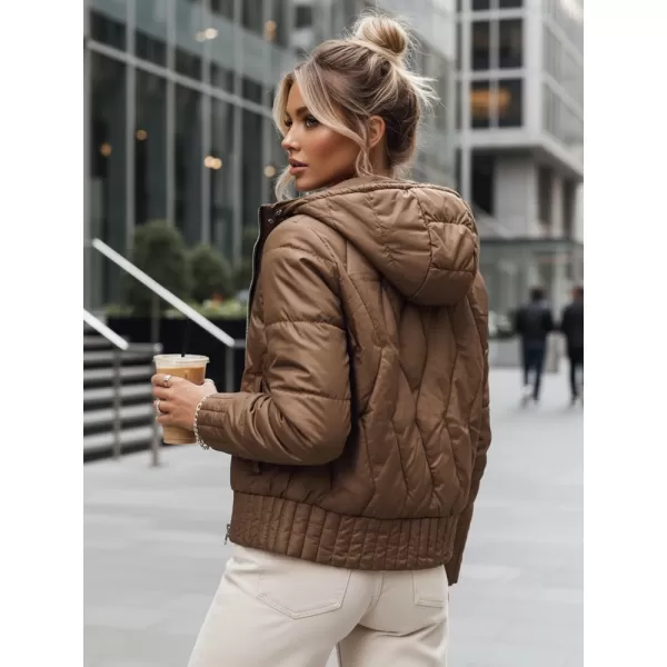  Ženska jakna DSTREET TY4206 RJAVA 