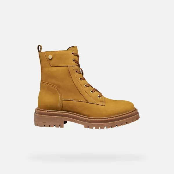  Ženski gležnjarji GEOX IRIDEA G009240 JANTAR 