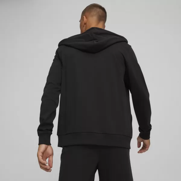  Moški pulover PUMA TEAMGOAL CASUALS HOODED JACK 658595_03 PUMA ČRNA/PUMA BELA 