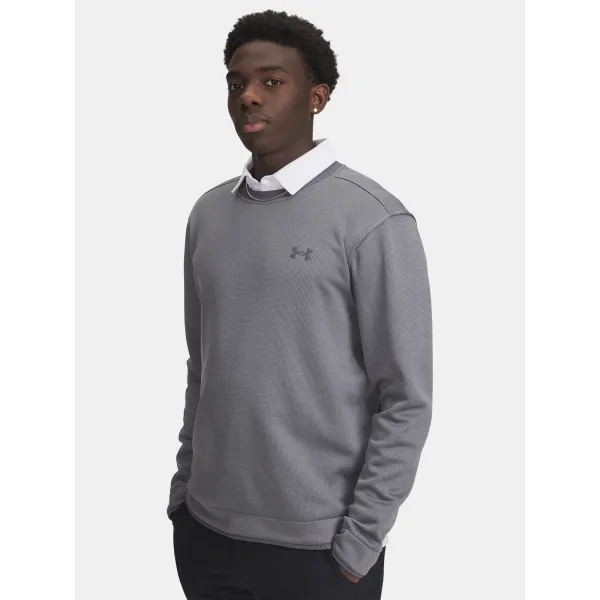  Moški pulover UNDER ARMOUR UA M SWEATER FLEECE CREW 6003723-025 SIVA 