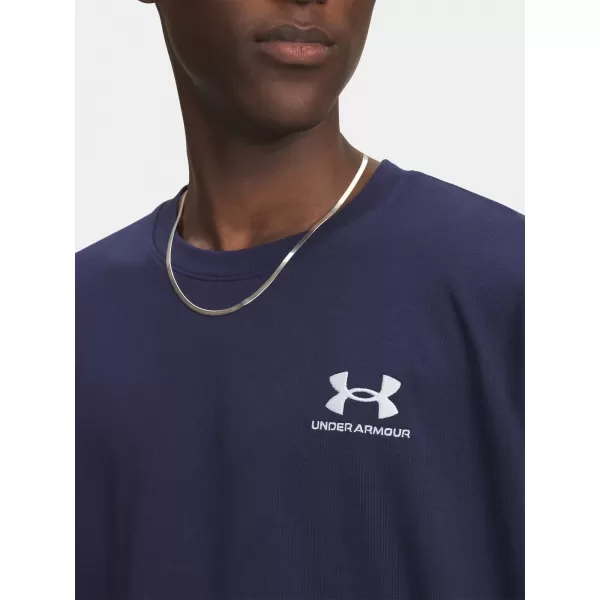  Moška majica s kratkimi rokavi UNDER ARMOUR UA M LOGO EMB HEAVYWEIGHT SS 1373997-411 MODRA 