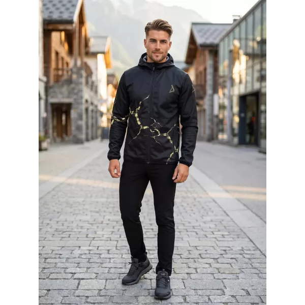  Moška vrhunska softshell jakna ALTISPORT VOJ/ALM129JACK01 ČRNA/VOJAŠKA 