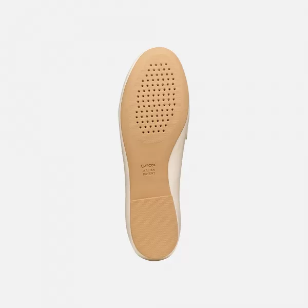  Ženski mokasini GEOX NEW PALMARIA G012920 KREMASTO 