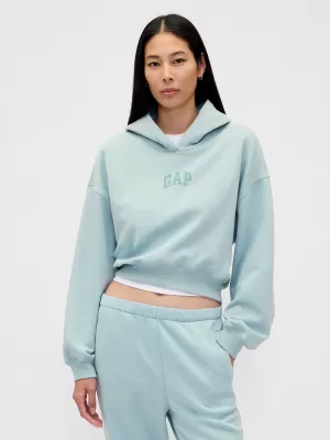 Ženski pulover GAP LOGO CROPPED HOODIE PULLOVER 841725-20 LAHKA JESEN