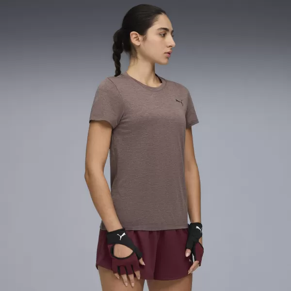  Ženska majica s kratkimi rokavi PUMA W TAD ESSENTIAL HEATHER TEE 525891-88 ROZIN HEATHER 