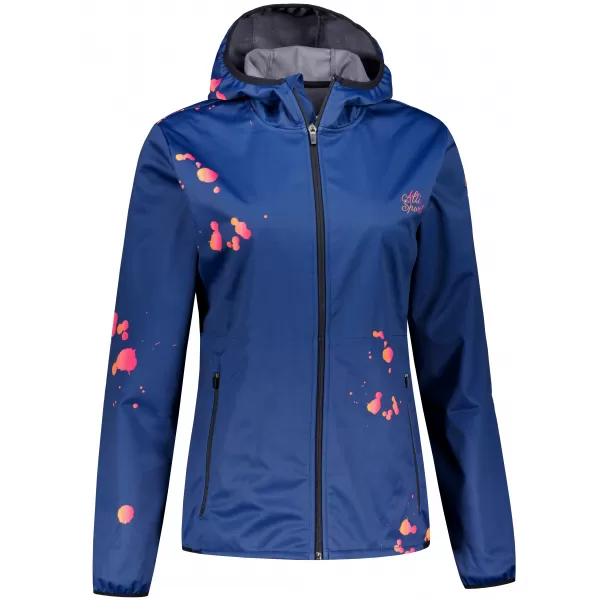  Ženska vrhunska softshell jakna ALTISPORT VOJ/ALW077JACK01 MORNARSKO MODRA/ORANŽNA 