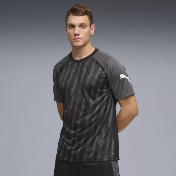  Moška funkcionalna majica PUMA INDIVIDUALLIGA GRAPH JERSEY 660578_03 PUMA ČRNA/PUMA BELA 