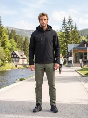 Moška softshell jakna ALTISPORT NoPrint NP/ALM845 ČRNA