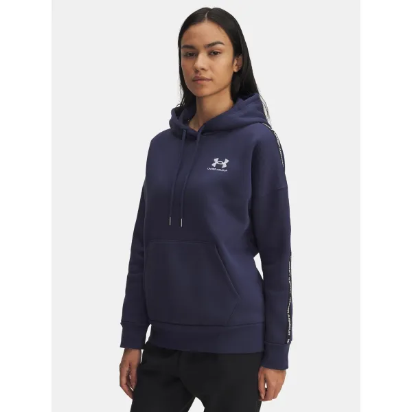  Ženski pulover UNDER ARMOUR ICON FLEECE TAPED HDY 6003708-403 MODRA 