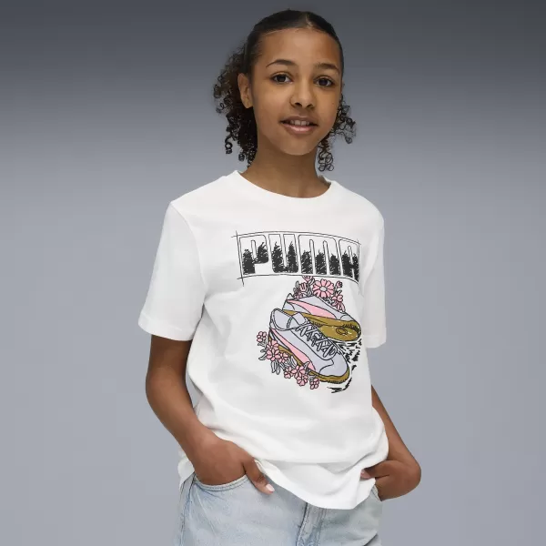  Otroška majica s kratkimi rokavi PUMA GRAPHIC TEE 688496-02 PUMA BELA 