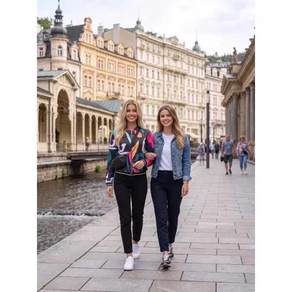  Ženska jakna ALTISPORT HADARIT ČRN VZOREC 