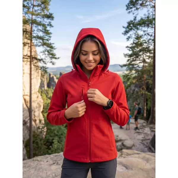  Ženska softshell jakna ALTISPORT NoPrint NP/ALW945 RDEČA 