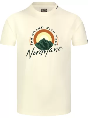 Moška majica s kratkimi rokavi NORDBLANC SUNRISE NBSMT8152 BELA