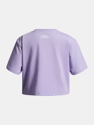 Dekliška majica s kratkimi rokavi UNDER ARMOUR UA RIVAL SS 1389755-538 VIJOLIČNA