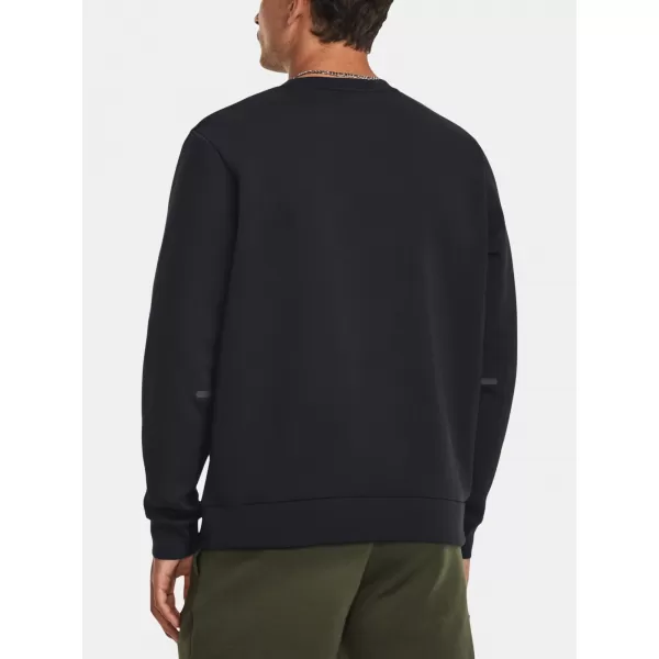  Moški pulover UNDER ARMOUR UA UNSTOPPABLE FLC CREW 1381688-001 ČRNA 