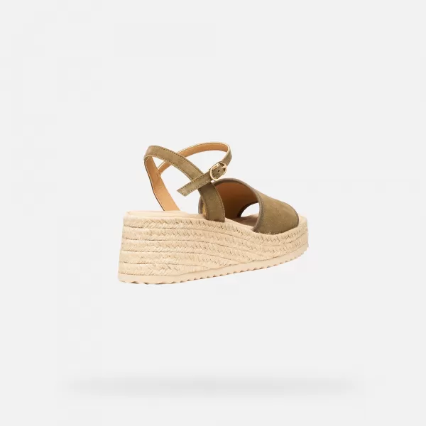  Ženske sandale GEOX ALEMERIA G012886 KAKI 