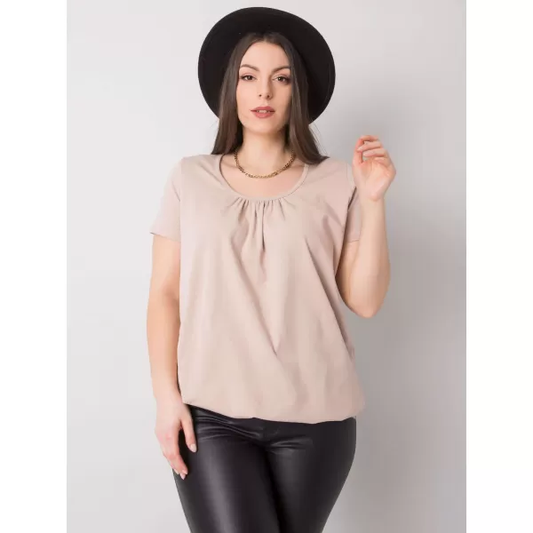  Ženska majica s kratkimi rokavi BASIC FEEL GOOD RV-TS-6320.85P BEŽ 