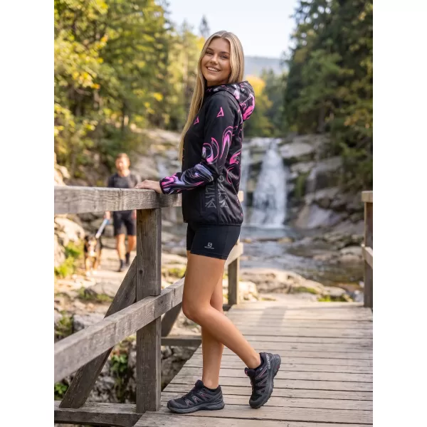  Ženska vrhunska softshell jakna ALTISPORT VOJ/ALW064JACK01 ČRNO ROZA 