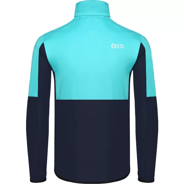  Moški powerfleece pulover NORDBLANC GROAN NBWFM8282 SVETLO MODRA 