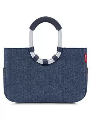 Torba REISENTHEL Loopshopper M TEMNO MODRA RIBJA KOST
