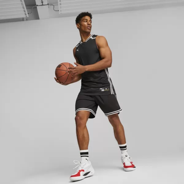  Moška funkcionalna majica PUMA HOOPS TEAM GAME JERSEY 676628-01 ČRNA PUMA 