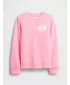 Otroški pulover GAP CREW SWEATSHIRT 839149-05 NEON ROZA VRTNICA