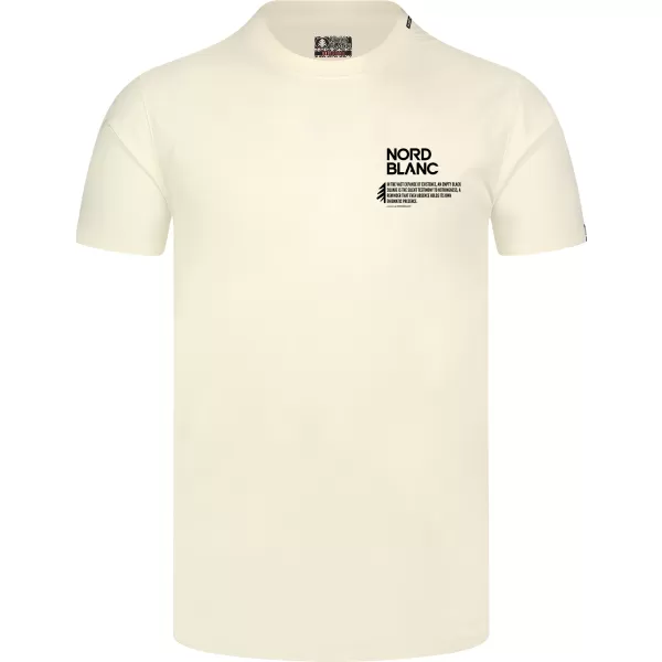  Moška majica s kratkimi rokavi NORDBLANC NOTHINGNESS NBSMT8150 BELA 