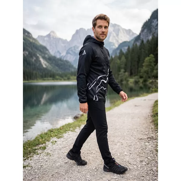 Moška vrhunska softshell jakna ALTISPORT VOJ/ALM073JACK01 ČRNA 
