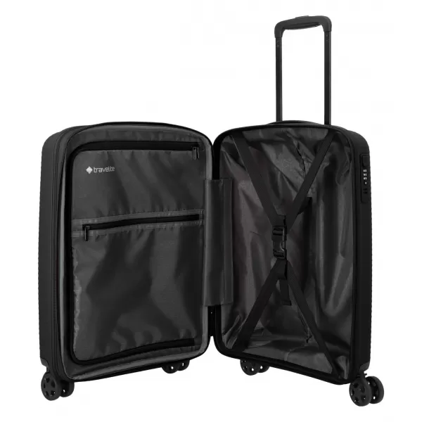  Kovček TRAVELITE AIR STRIPE 4W S EXP ČRNA 