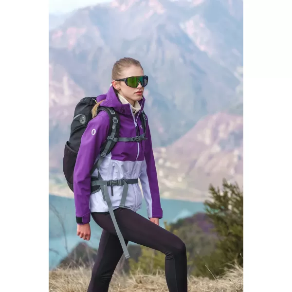  Ženska softshell jakna NORDBLANC BLINK NBSSL8320 VIJOLIČNA 