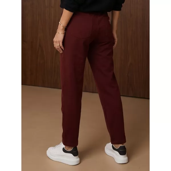  Ženske hlače DSTREET UY3213 BORDO 