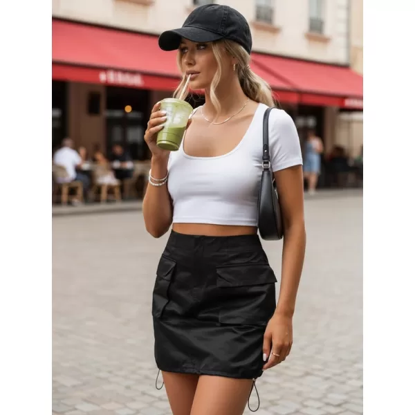  Žensko krilo DSTREET CY0437 ČRNA 