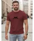 Moška majica s kratkimi rokavi DSTREET NX5102R-BU BORDO