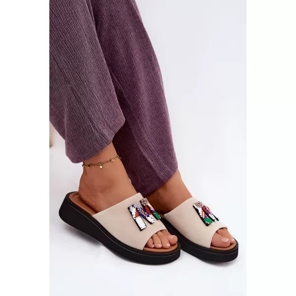  Ženski copati VINCEZA 66942 BEŽ 
