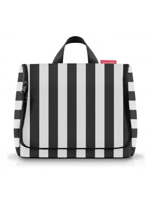 Toaletna torbica REISENTHEL TOILETBAG XL WO7086 POLETNE ČRTE ČRNE