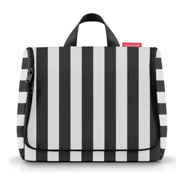  Toaletna torbica REISENTHEL TOILETBAG XL WO7086 POLETNE ČRTE ČRNE 