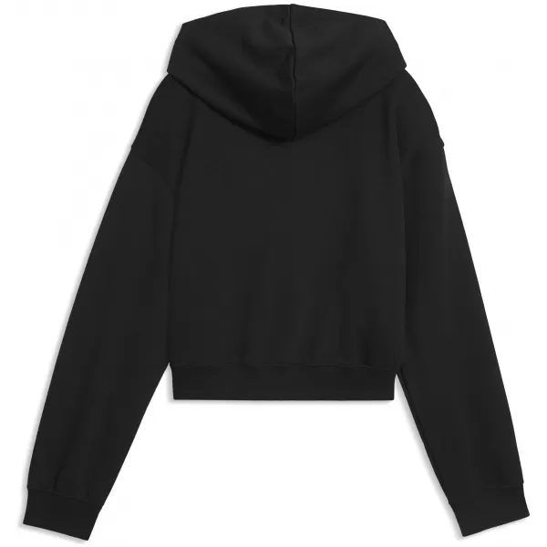  Otroški pulover PUMA ESS 2 COLOR NO. 1 LOGO SHORT LENGTH HOOD 68607255 PUMA ČRNA/SVETLA SIVKA 