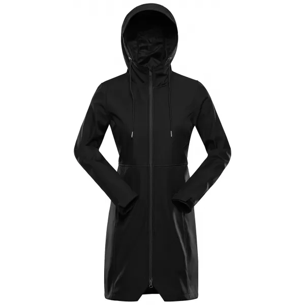  Ženski topel softshell plašč ALPINE PRO IBORA 2 ČRNA 